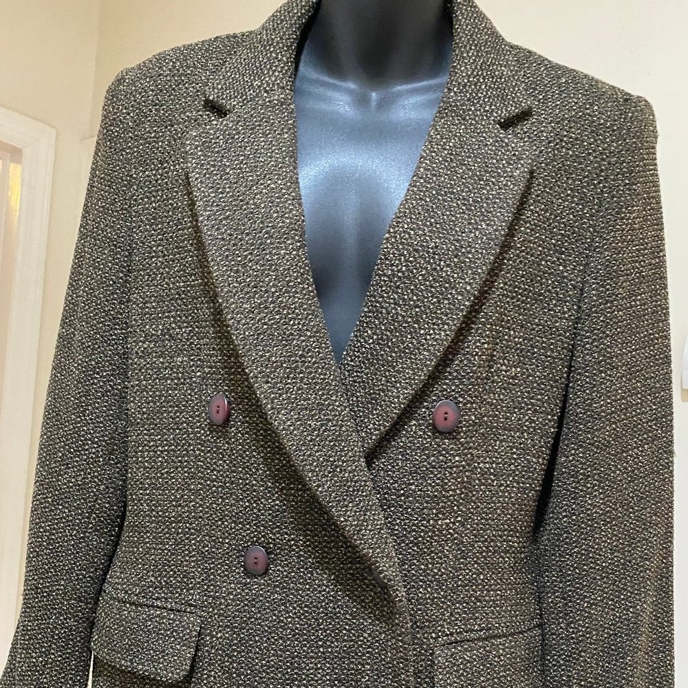 Gianni Double-Breasted Petite Blazer ~  Size 12P